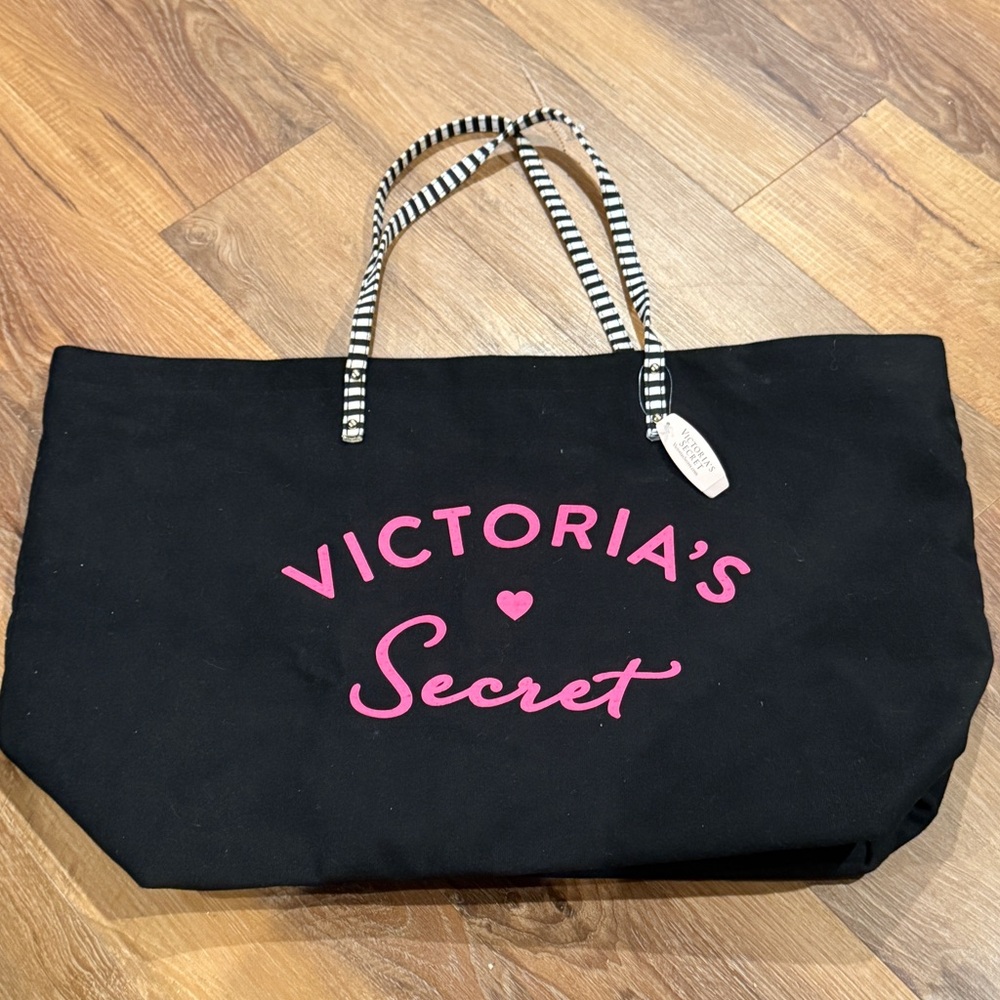 Victoria's Secret Large Canvas Tote Bag (New With Tags)